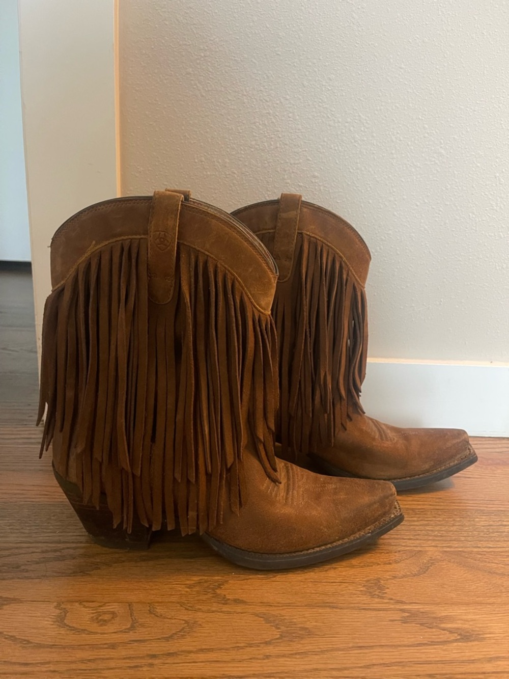 Ariat Fringe Western Cowboy Boots Brown 8